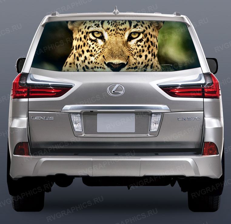 Леопард на заднее стекло